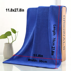 5pcs 30x70cm Soft Microfiber Car Wash Towel - No Scratch
