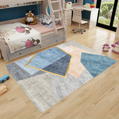 Large Fluffy Faux Wool Area Rug, Modern Carpet for Living Room