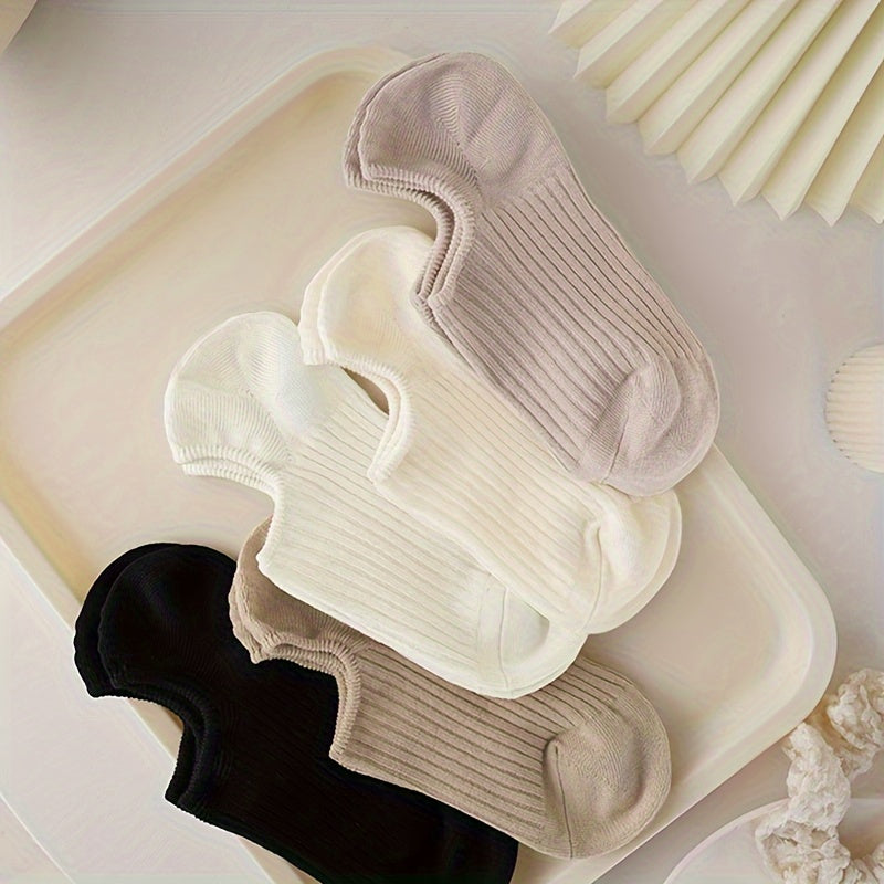 20 Pairs Solid Socks Lightweight Ankle Socks Women's Stockings & Hosiery