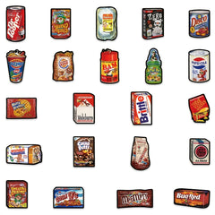 66pcs American Snack Stickers for DIY Decoration