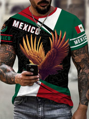 MEXICO Chicken 3D Print Men's Comfy T-shirt Graphic Tee