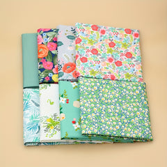 8pcs Fabric Printed Cloth Sewing Quilting Fabric DIY Patchwork