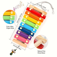 Colorful Wooden Xylophone Toy for Birds