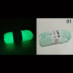 Glow In The Dark Yarn Luminous Cotton Soft DIY Knitting Crocheting Supplies