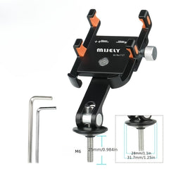Aluminum Alloy Bike Phone Holder 360 Rotating Universal Rack