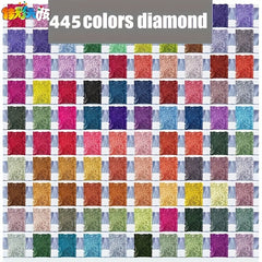 1pc 445 Colors Diamond Painting Accessory Kit 5D Faceted Diamonds