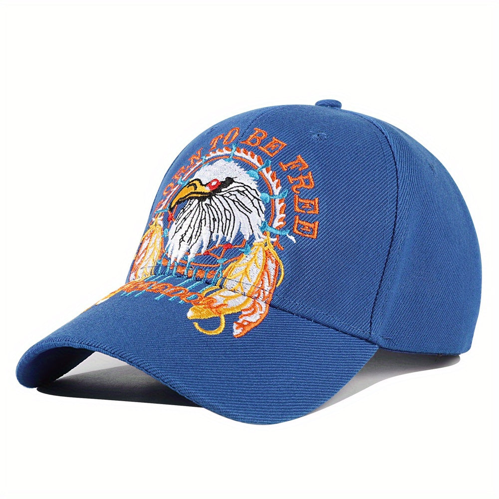 Embroidered Eagle Truck Hat Adjustable Sun Protection Baseball Cap