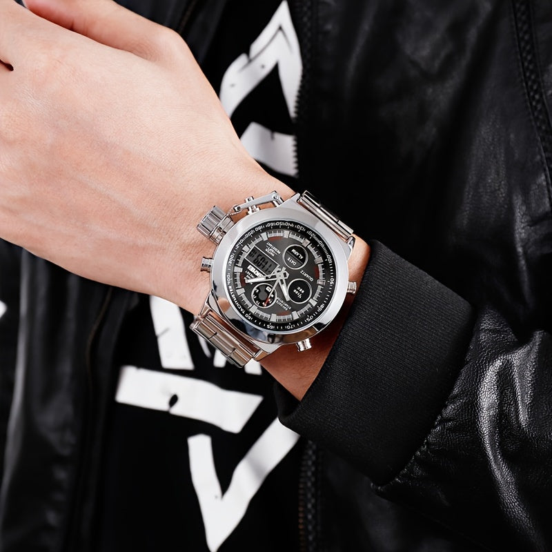 Waterproof Military Sports Watch Stainless Steel