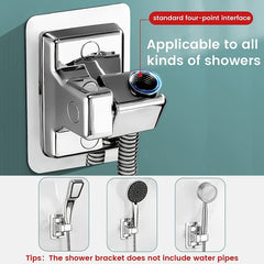 Adjustable Handheld Shower Wand Holder, No Drilling Wall Mount Bracket