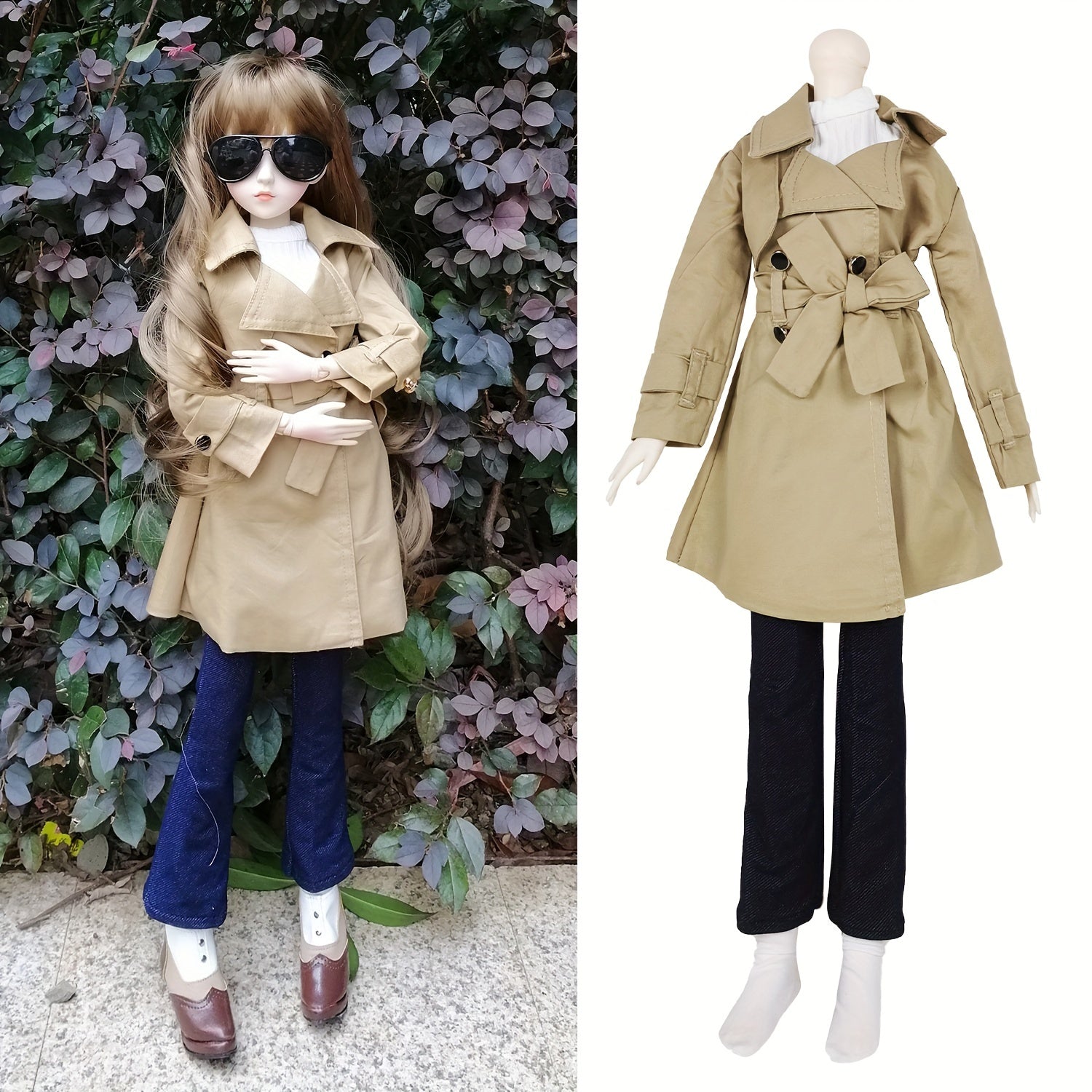 BJD Doll Outfit Set Clothes And Headwear For 24inch Girl Dolls
