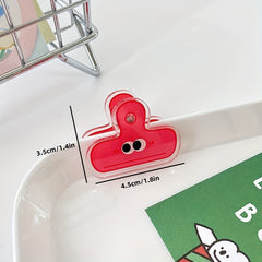 8pcs Transparent Acrylic Storage Clips for Office Stationery and Bookmarks