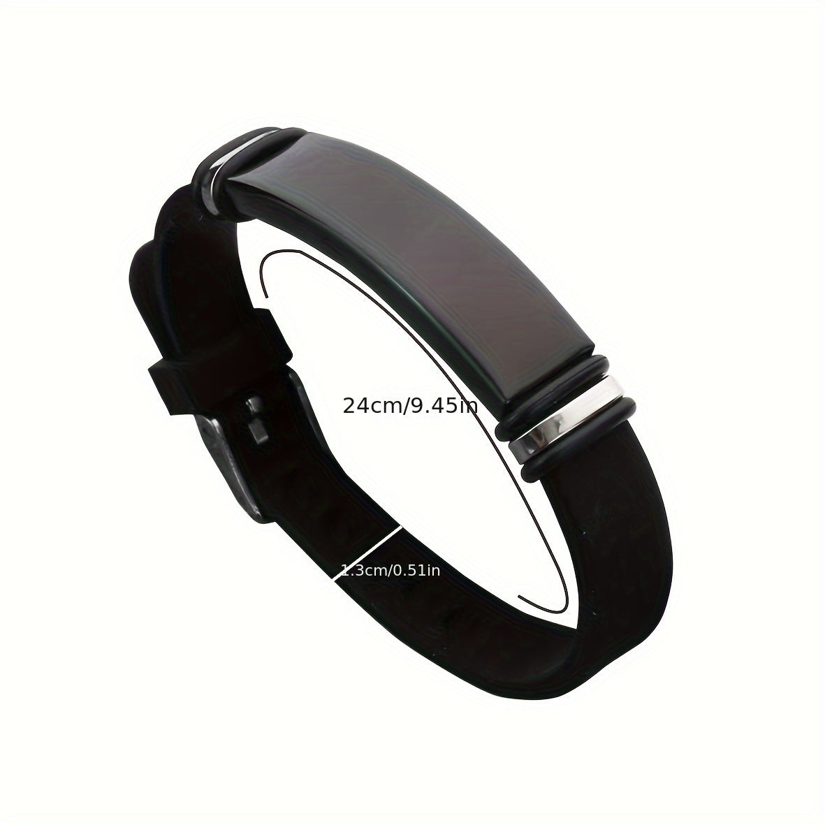 1pc Stainless Steel Couple Wristband Bracelet Jewelry