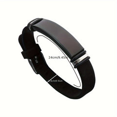 1pc Stainless Steel Couple Wristband Bracelet Jewelry