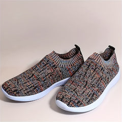 Men's Slip On Knitted Sneakers Outdoor Walking Shoes