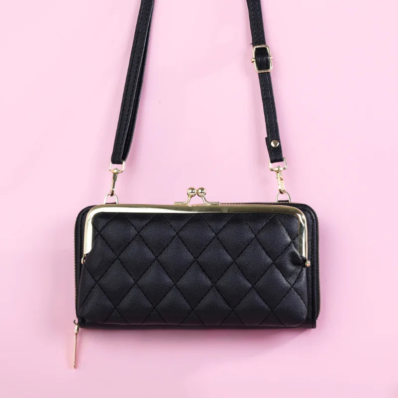PU Wallet Casual Wallets Portable Purses Zipper Handbag