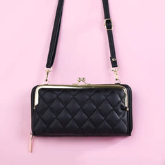 PU Wallet Casual Wallets Portable Purses Zipper Handbag