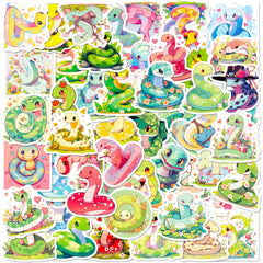 50 Snake Stickers for Water Bottles Laptops Phones