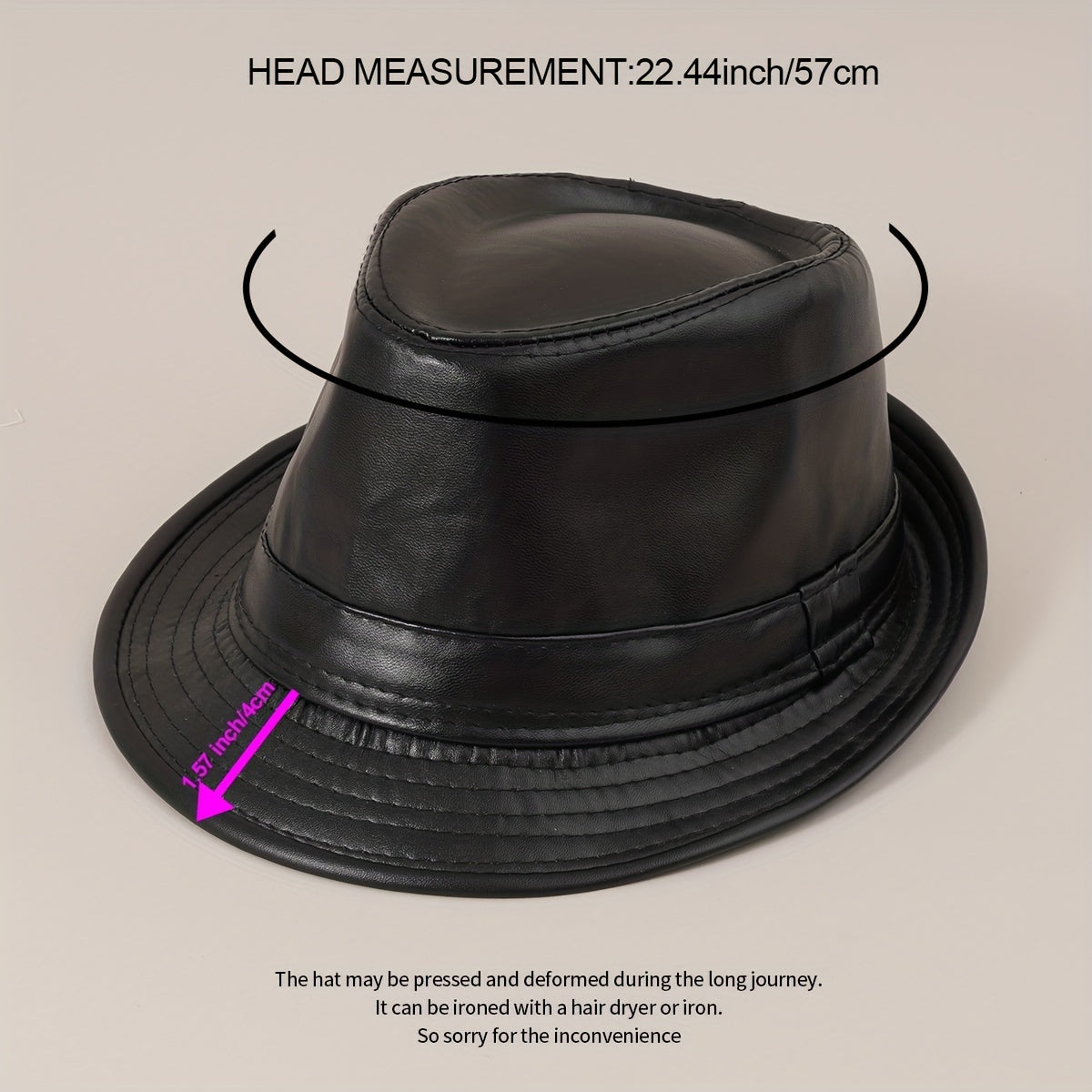 British Style Jazz Hat Male Spring Autumn Retro Curved Brim Top Hat