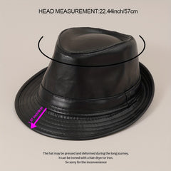 British Style Jazz Hat Male Spring Autumn Retro Curved Brim Top Hat