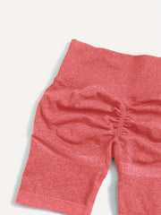 High Waist Multicolor Yoga Shorts 3 Piece Set