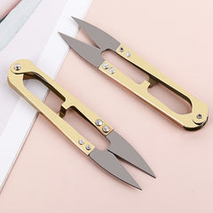 Household U-shaped Spring Yarn Scissors