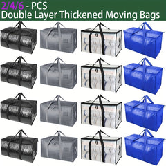 6pcs XL Capacity Storage Bags w/ Zippers & Handles Heavy Duty Storage Bag