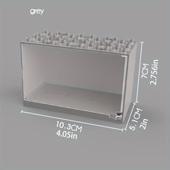 Building Blocks Doll DIY Display Box Dust Cover Storage Toy Box