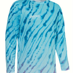 Men's Tie Dye Long Sleeve Motorcycle Off road T-Shirt