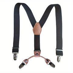 Toddler Suspenders & Bowtie Set Y Back Clips for Boys 1-3 Years