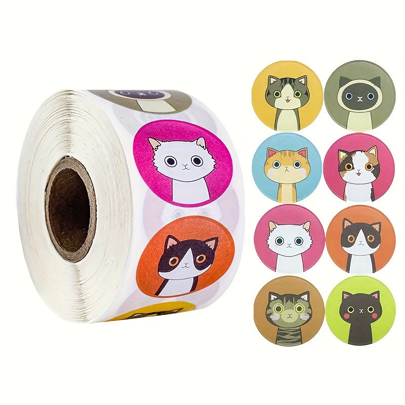Cat 8 Expressions Stickers Gift Wrapping Stickers