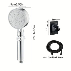6 Modes Adjustable High pressure Shower Head - Water saving Hand held Shower Hea