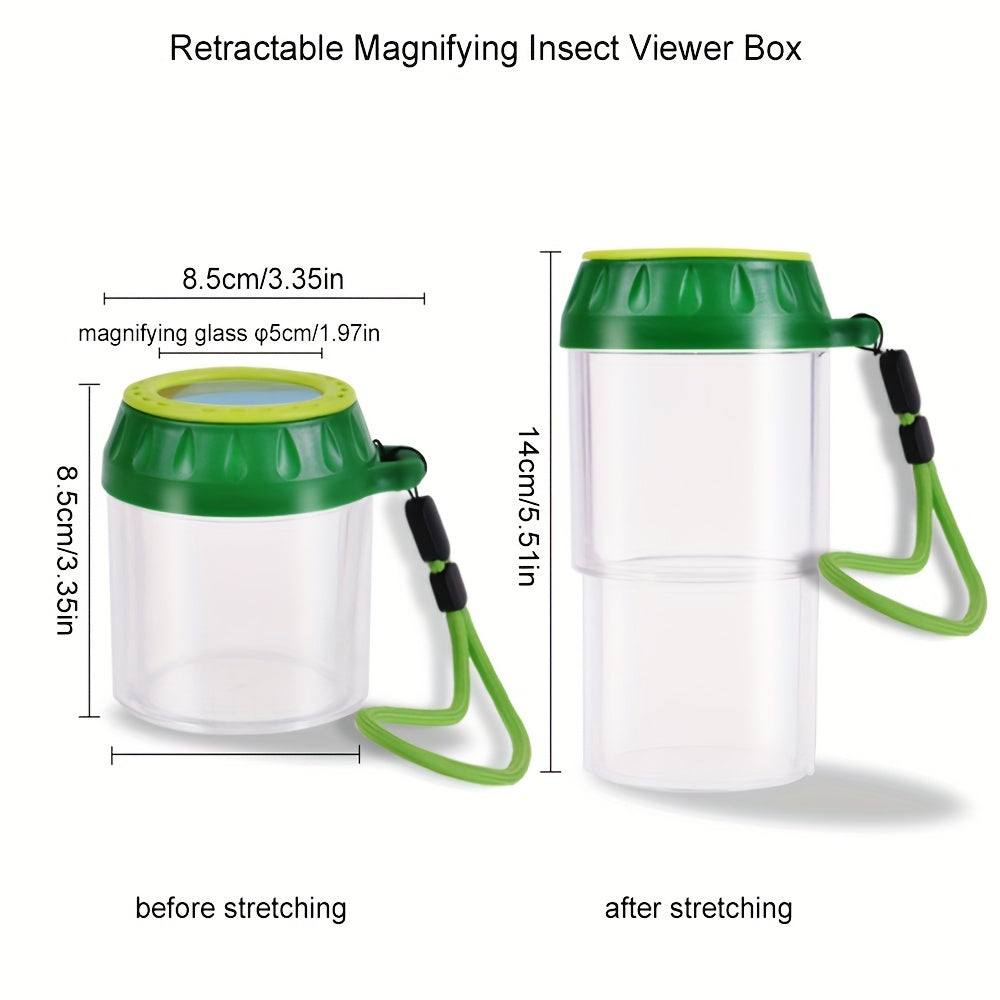 Bug Catcher Kit with Retractable Magnifying Viewer Box