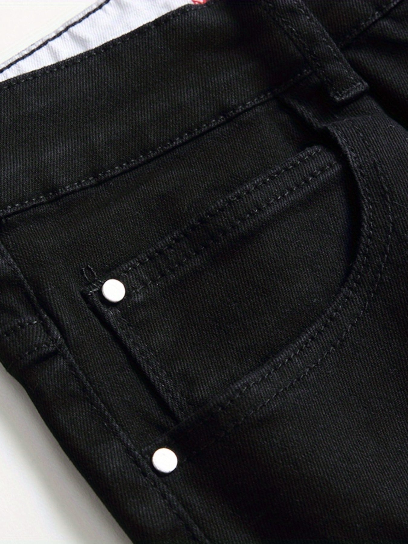 Men's Ripped Jeans Casual Street Style Straight Leg Denim Pants
