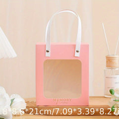 Transparent Window Handbag Gift Bag for Bridesmaid