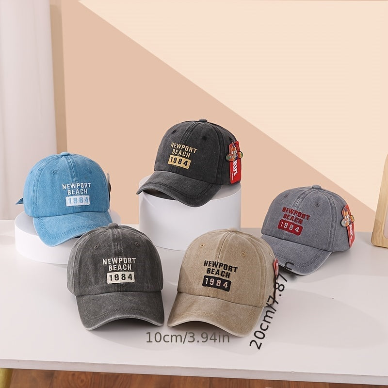 Kids Breathable Adjustable Baseball Cap Outdoor Sport Letter Embroidery