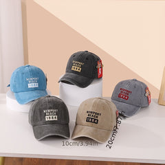 Kids Breathable Adjustable Baseball Cap Outdoor Sport Letter Embroidery