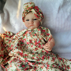 Reborn Baby Doll Hand Painted Baby Size 3D Skin Veins Collectible Art Doll