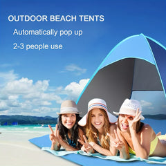 Beach Tent Camping Tent Pop Up Tent 2-3 Person Sun Shelters Portable Tent