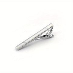 Men's Tie Clip Copper Striped Tie Clip