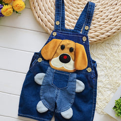 Cute Cartoon Bib Pants Overalls for Baby Boys Girls