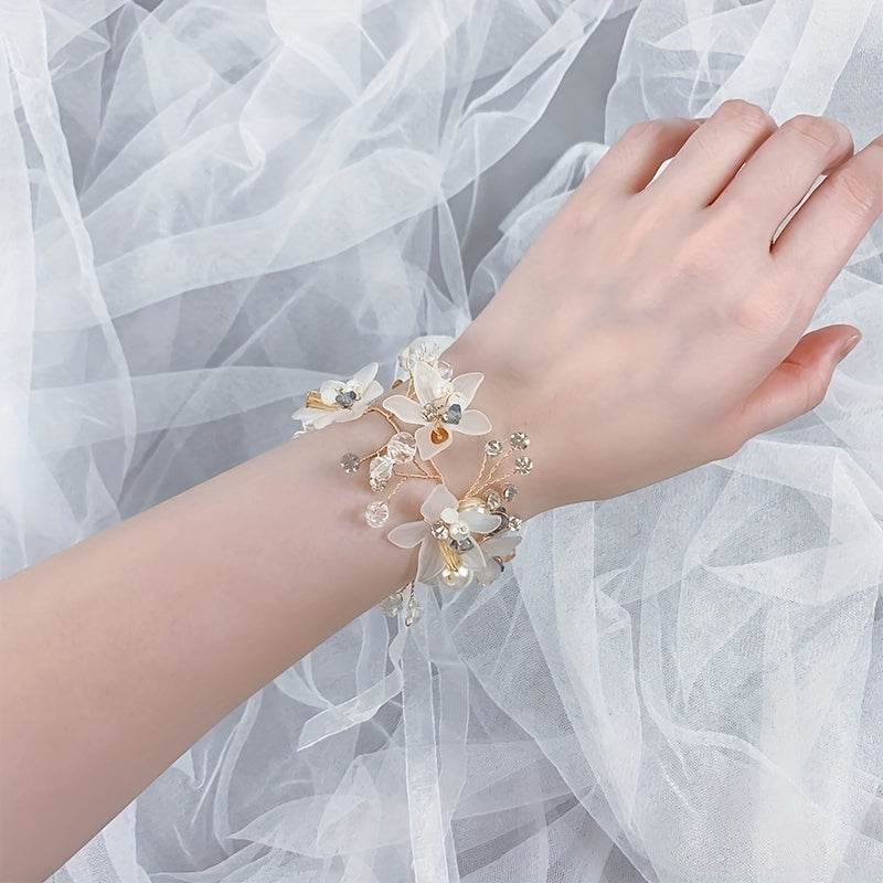 Corsage Flowers Wrist Flower For Wedding Bridesmaid Wrist Flower