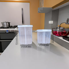 2 Grid Food Storage Containers Airtight Jars Fresh keeping Box
