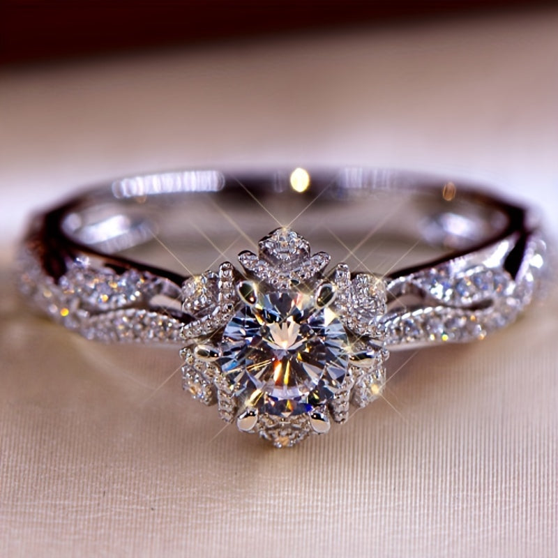 Women's Birthstone Bride Wedding Band Engagement Promise Ring Size 5-11