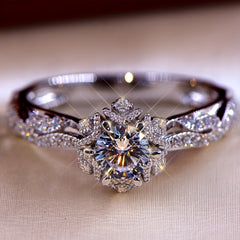 Women's Birthstone Bride Wedding Band Engagement Promise Ring Size 5-11