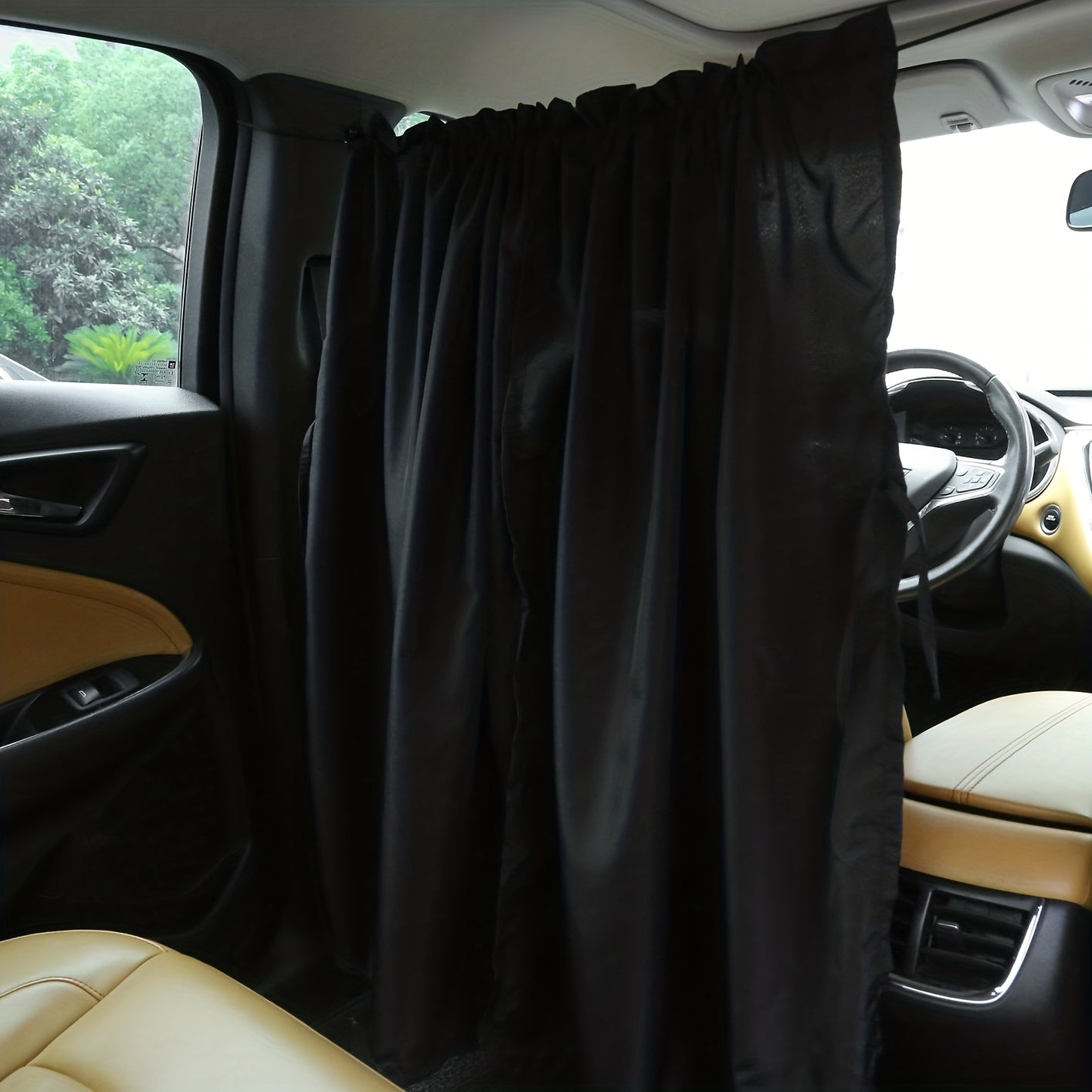 Car Front/Rear Partition Curtain Middle Shade Commercial Vehicle Privacy