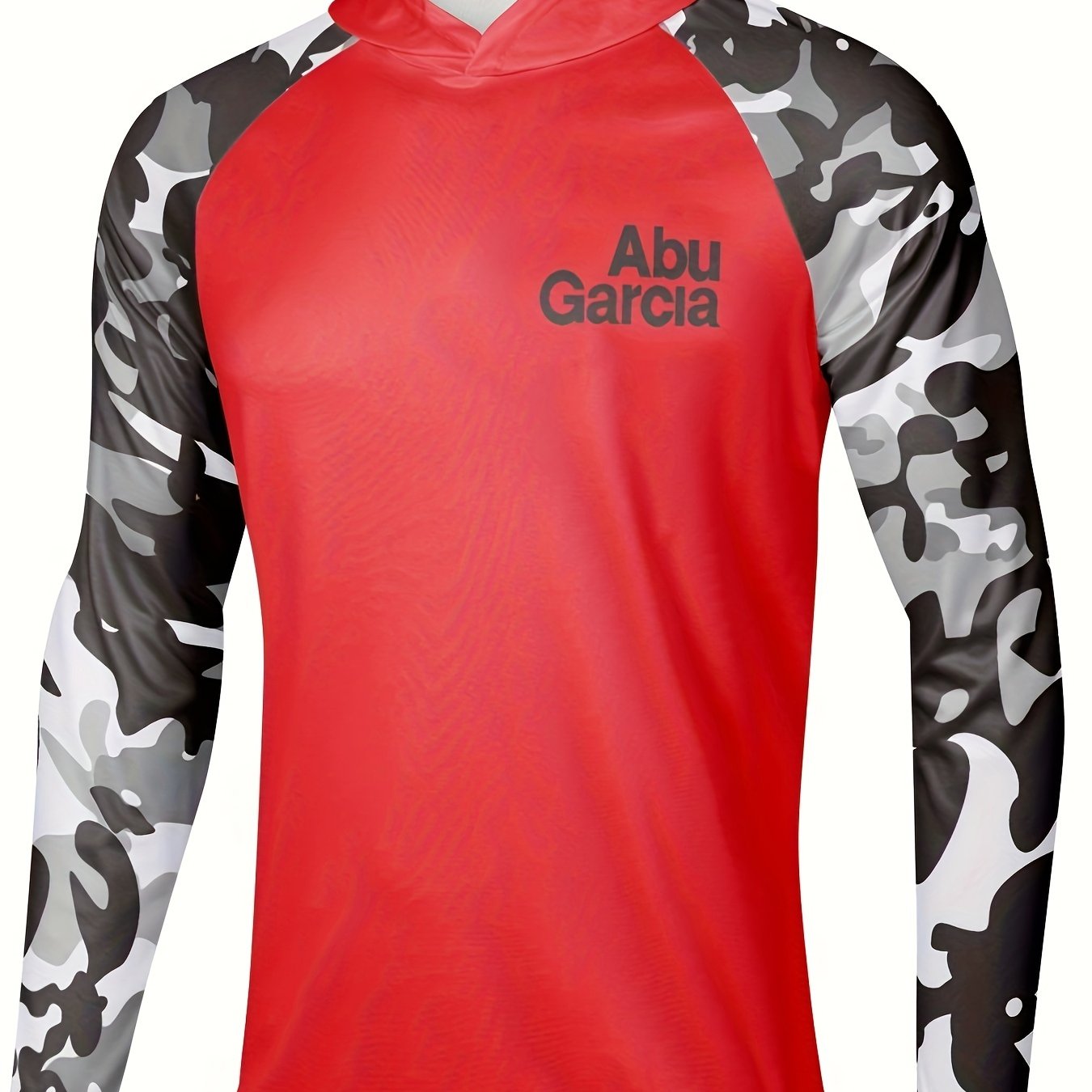 Men's Camo UPF 50 Sun Protection Hoodie Long Sleeve Quick Dry Top