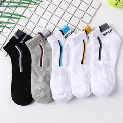 5 Pairs Women's Sporty Ankle Socks with Letter Print