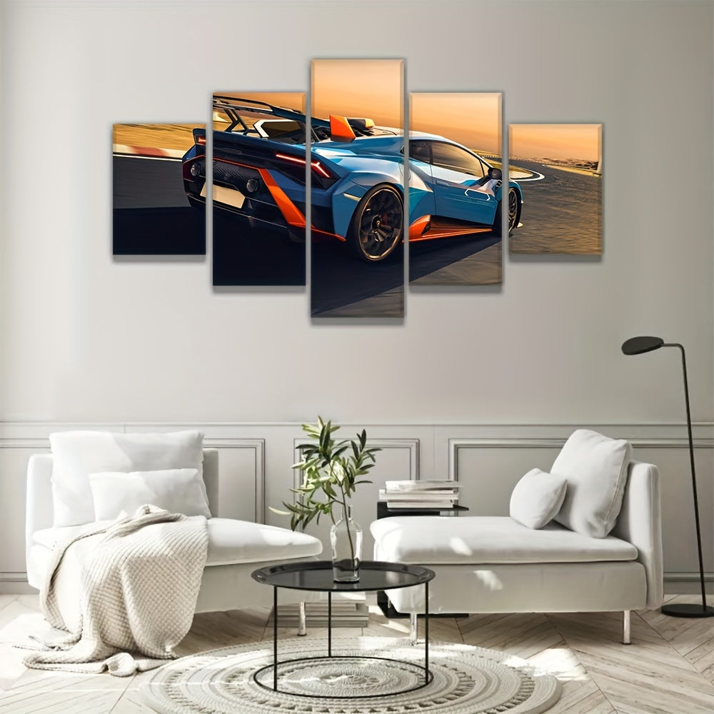 Sports Car Canvas Wall Arts Living Room Decor Modern Racing Car Pictures