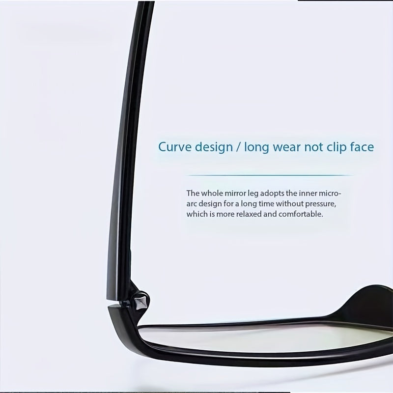 Men's Full Frame Ultra Light Changing Glasses Anti Light Classic Business Casual