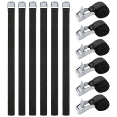 12pcs Adjustable Lashing Straps Stainless Fastening Straps for Bicycle